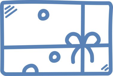 xmas hediye, yeni yıl konsepti, basit tasarım illüstrasyonu