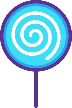 Lolipop. Web simgesi basit tasarım