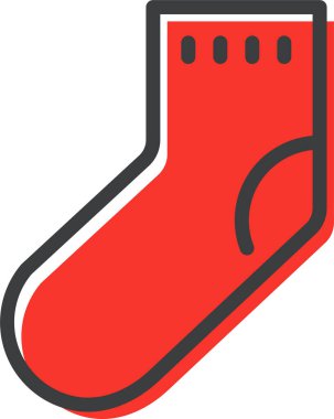 Çorap. Web simgesi basit illüstrasyon