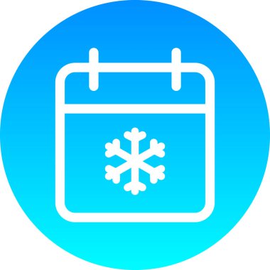 Takvim simgesi, vektör çizimi