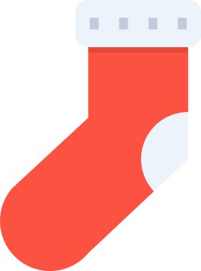 Yılbaşı çorabı. Basit resimleme