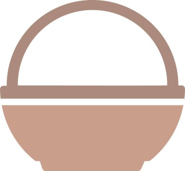 Saplı güzel bir kadın, vektör çizimi.