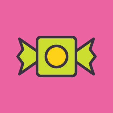 Video kamera simgesi. Web tasarımı için retro radyo vektör simgelerinin düz çizimi