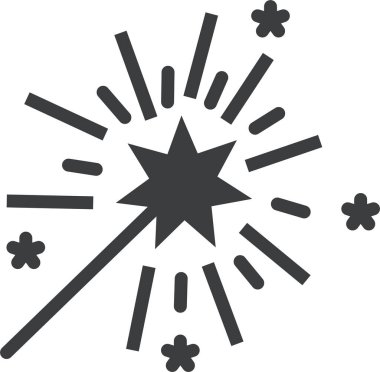 Güneş ikonu. Web için yıldız vektör simgelerinin basit çizimi