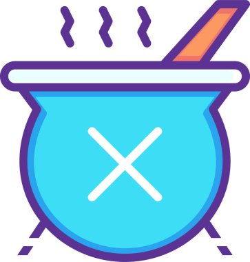 Yemek pişirmek. Web simgesi basit illüstrasyon