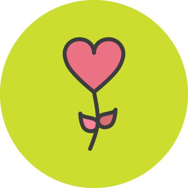 kalp vektör simgesi modern illüstrasyon