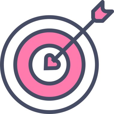 Hedef. Web simgesi basit illüstrasyon