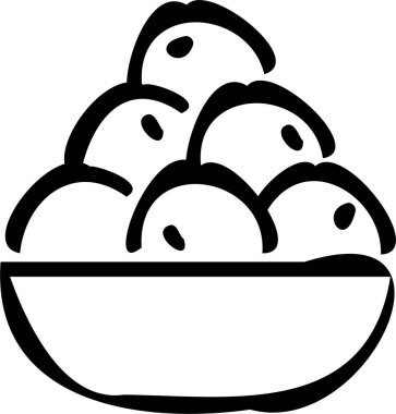 Yemek. Web simgesi basit illüstrasyon