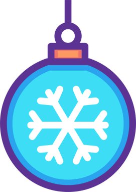 Süs topları, Noel konsepti, basit tasarım.