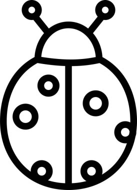 Böcek. Web simgesi basit illüstrasyon