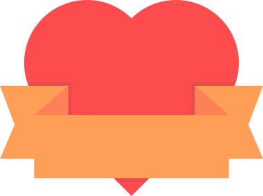 Kalp. Web simgesi basit tasarım