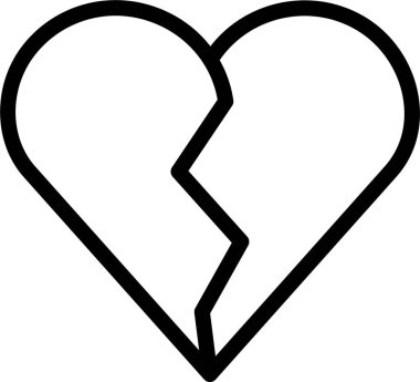 Kalp. Web simgesi basit tasarım