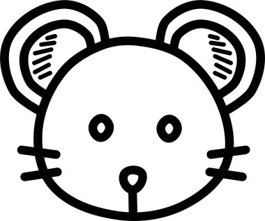 Bir kedinin karikatür çizimi