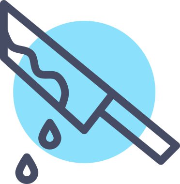 Kan bıçağı, cadılar bayramı konsepti. Web simgesi basit illüstrasyon 
