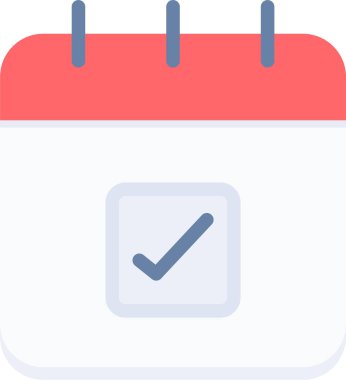 Takvim simgesi, vektör çizimi