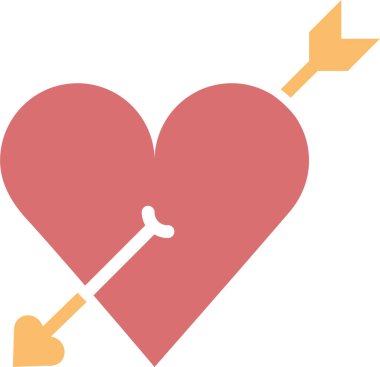 Kalp. Web simgesi basit tasarım