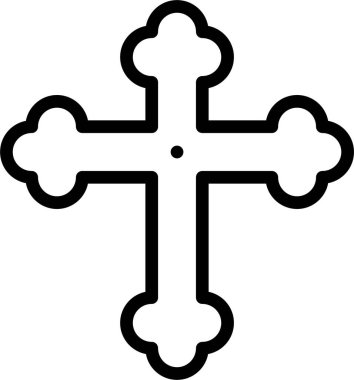 Kiliseye. Web simgesi basit illüstrasyon