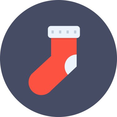 Noel Çorabı Düz Simgesi