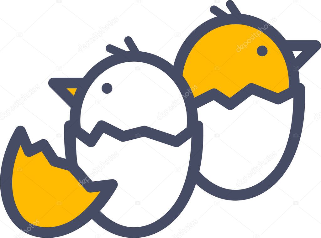 chicken egg icon simple illustration design 