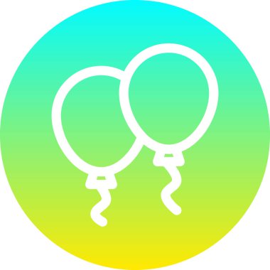 Balonların vektör çizimi, kutlama konsepti