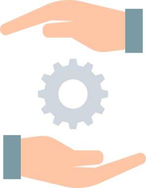 Bir vites simgesini tutan el.