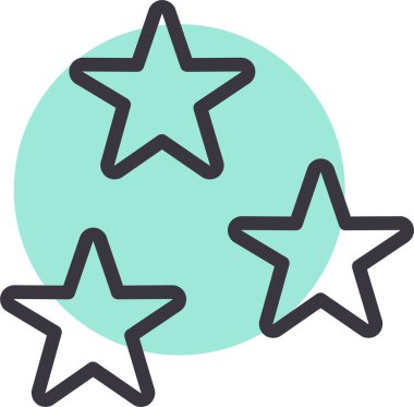 yıldız simgesi vektör illüstrasyonu