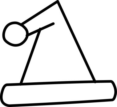 Vector illustration of a broom vector