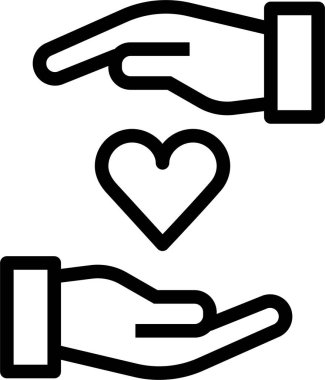 Bağış. Web simgesi basit illüstrasyon