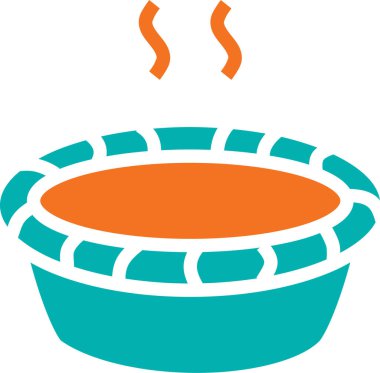 balkabağı pastası, basit çizim tasarımı 