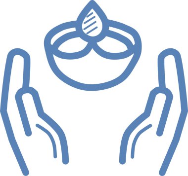 Mavi su damlası simgesi beyaz arkaplanda izole edildi. vektör illüstrasyonu