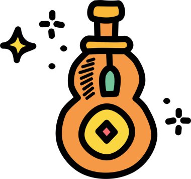 Katı bir dizaynda bir şişe şarap.