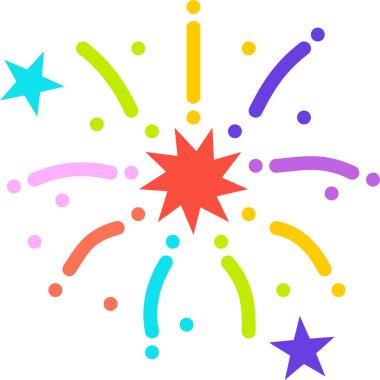 Yıldızlı soyut renkli arkaplan