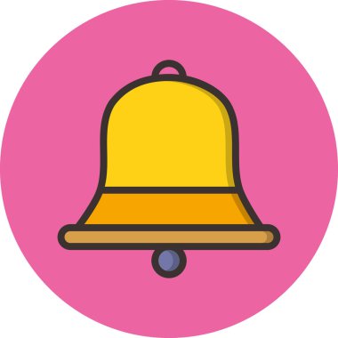 Zil. Web simgesi basit illüstrasyon