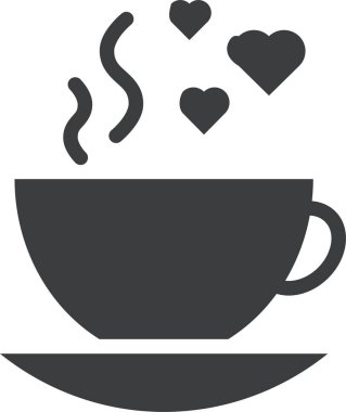 Kahve fincanı. Web simgesi