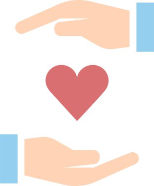 kalp şekli ikon vektör çizimi tasarımı