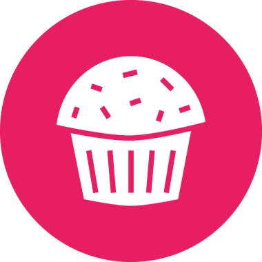 Kek ikonu. düz dizayn biçimi 10