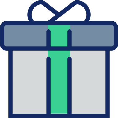 Hediye. Web simgesi basit tasarım