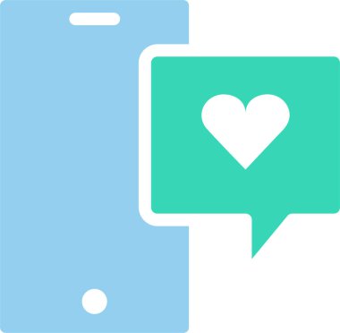 Aşk mesajları, sevgililer günü konsepti, basit çizim tasarımı 