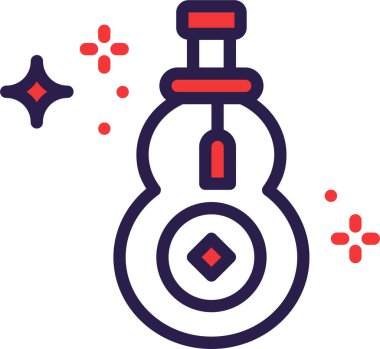 Bir şişe su ve kırmızı bir iğne.