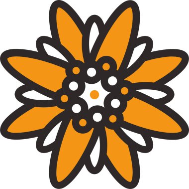 güzel çiçek deseni, vektör çizimi