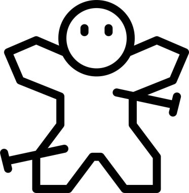 Bir bebeğin karikatür çizimi