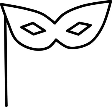 carnival mask icon vector design