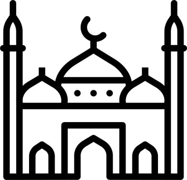 Cami. Web simgesi basit tasarım