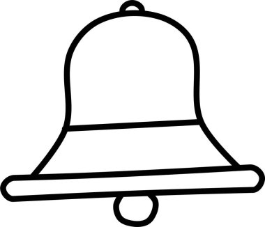 Zil. Web simgesi basit illüstrasyon