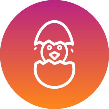 Paskalya yumurtası ikonu. vektör illüstrasyonu