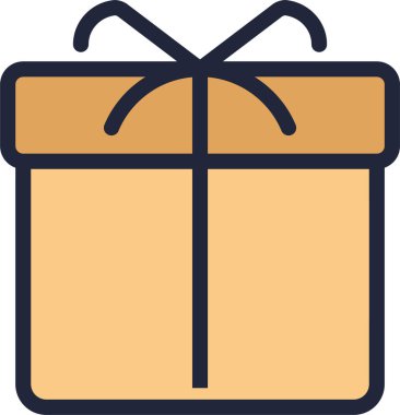 xmas hediye, yeni yıl konsepti, basit tasarım illüstrasyonu