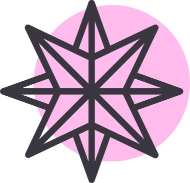 Yıldız. Web simgesi basit illüstrasyon