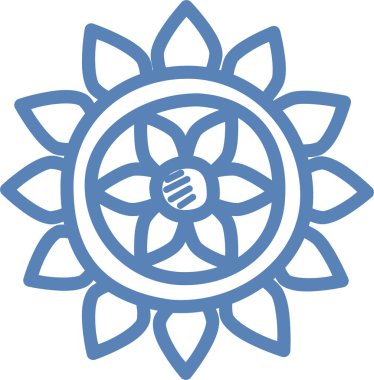 Mandala süsü. vektör illüstrasyonu