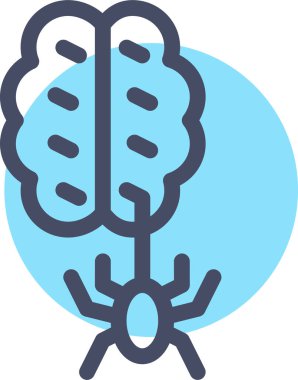 Korkunç örümcek. Cadılar Bayramı konsepti Web simgesi basit illüstrasyon