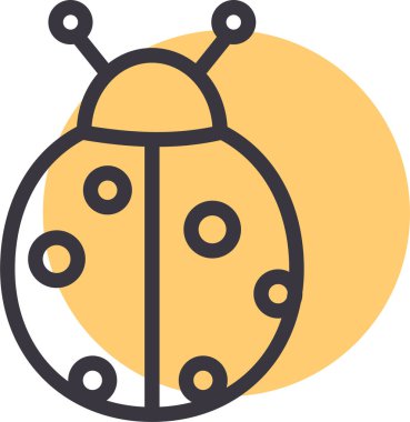 Böcek. Web simgesi basit illüstrasyon